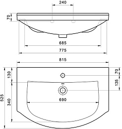 Stella Polare Тумба с раковиной Концепт 80 – фотография-13